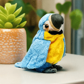 Інтерактивна іграшка-папуга Повторюшка - 18 см, ходить, синій K14802-3