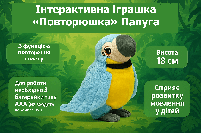 Інтерактивна іграшка-папуга Повторюшка - 18 см, ходить, синій K14802-3, фото 2