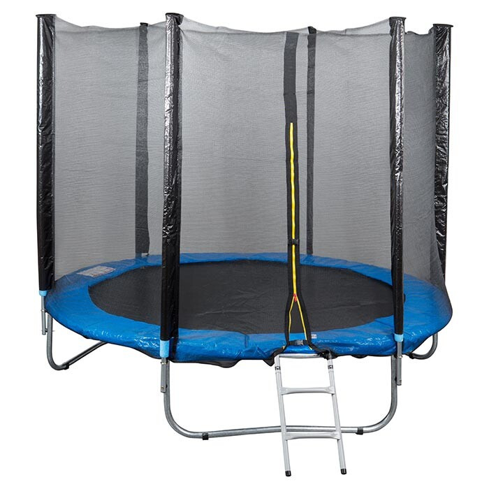 Батут із захисною сіткою синій 305 см Let's Go