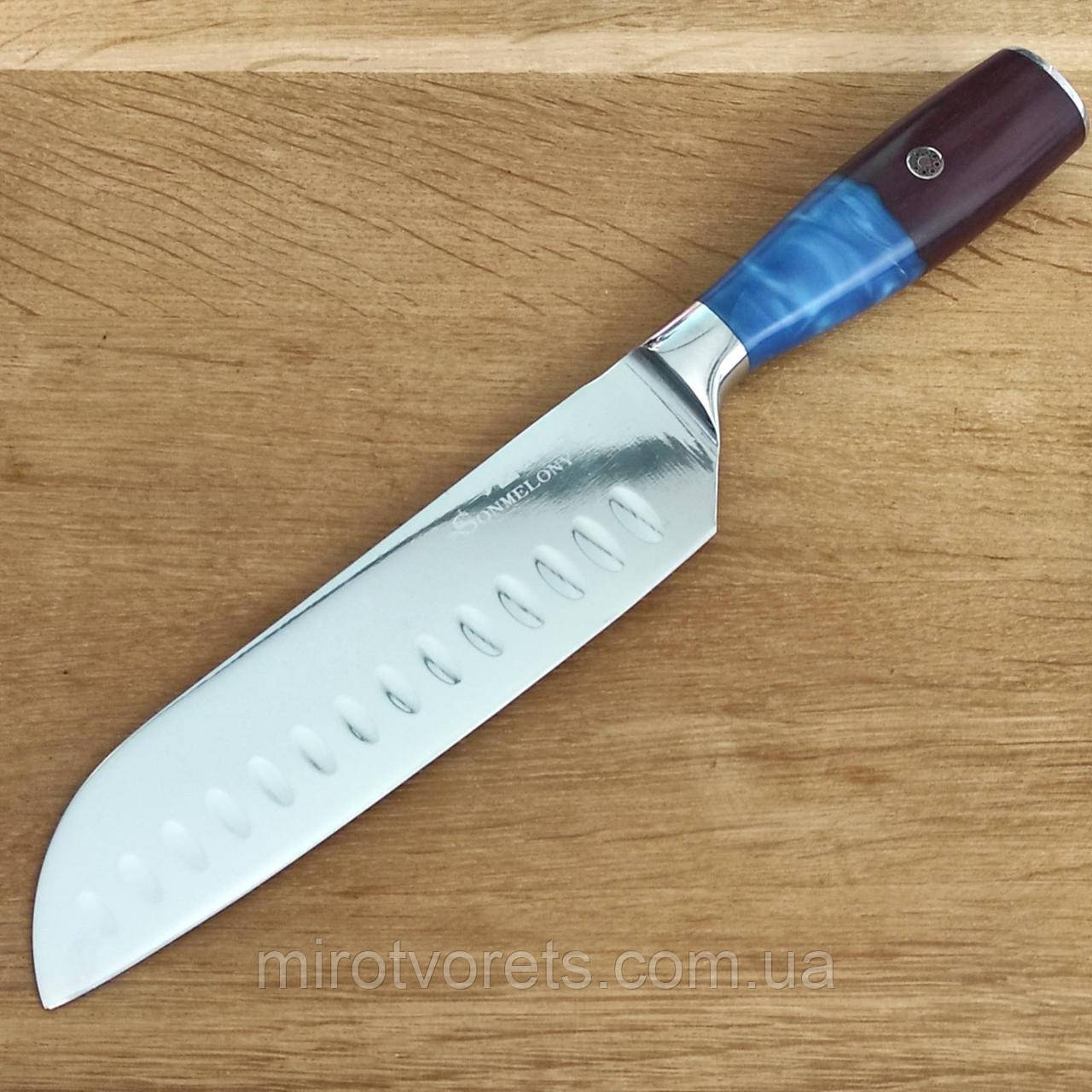 Ніж сантоку кухонний Sonmelony 29,5см, фото 1