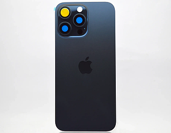 Задня кришка зі склом камери Apple iPhone 15 Pro Max Blue Titanium Original