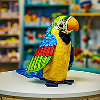 Інтерактивний Папуга - іграшка-повторюшка, 20 см синій C41808-3, фото 4