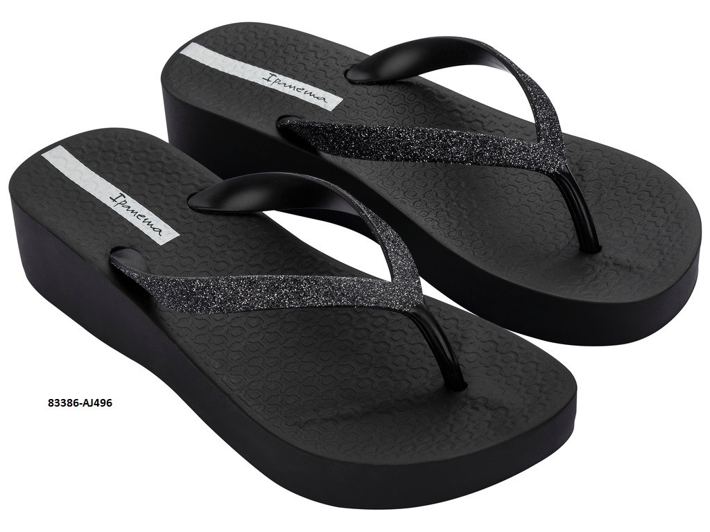 Жіночі тапки на середній танкетці Ipanema Mesh Chic Plat Fem