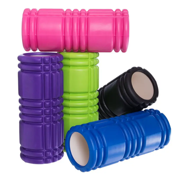 Масажний рифлений EVA ролер SP-Sport FI-6277 Grid Rumble Roller