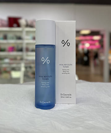 Зволожуючий тонер для обличчя з гіалуроновою кислотою Dr.Ceuracle Hyal Reyouth Toner 120мл, фото 4