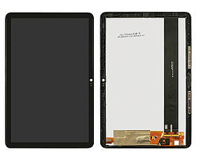Дисплей для TCL Tab 10S (9081X), модуль з тачскрином та рамкою, чорний