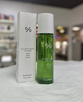 Тонер з екстрактом чайного дерева Dr. Ceuracle Tea Tree Purifine 70 Toner 100мл, фото 4