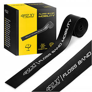 Стрічка компресійна для флосинга 4FIZJO Floss Band 207 x 5 x 0.1 см Black (P-5905973405256)