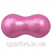 М'яч для фітнесу (арахіс) 4FIZJO Air Ball Peanut 45 x 90 см Anti-Burst Pink (P-5907739318565), фото 5