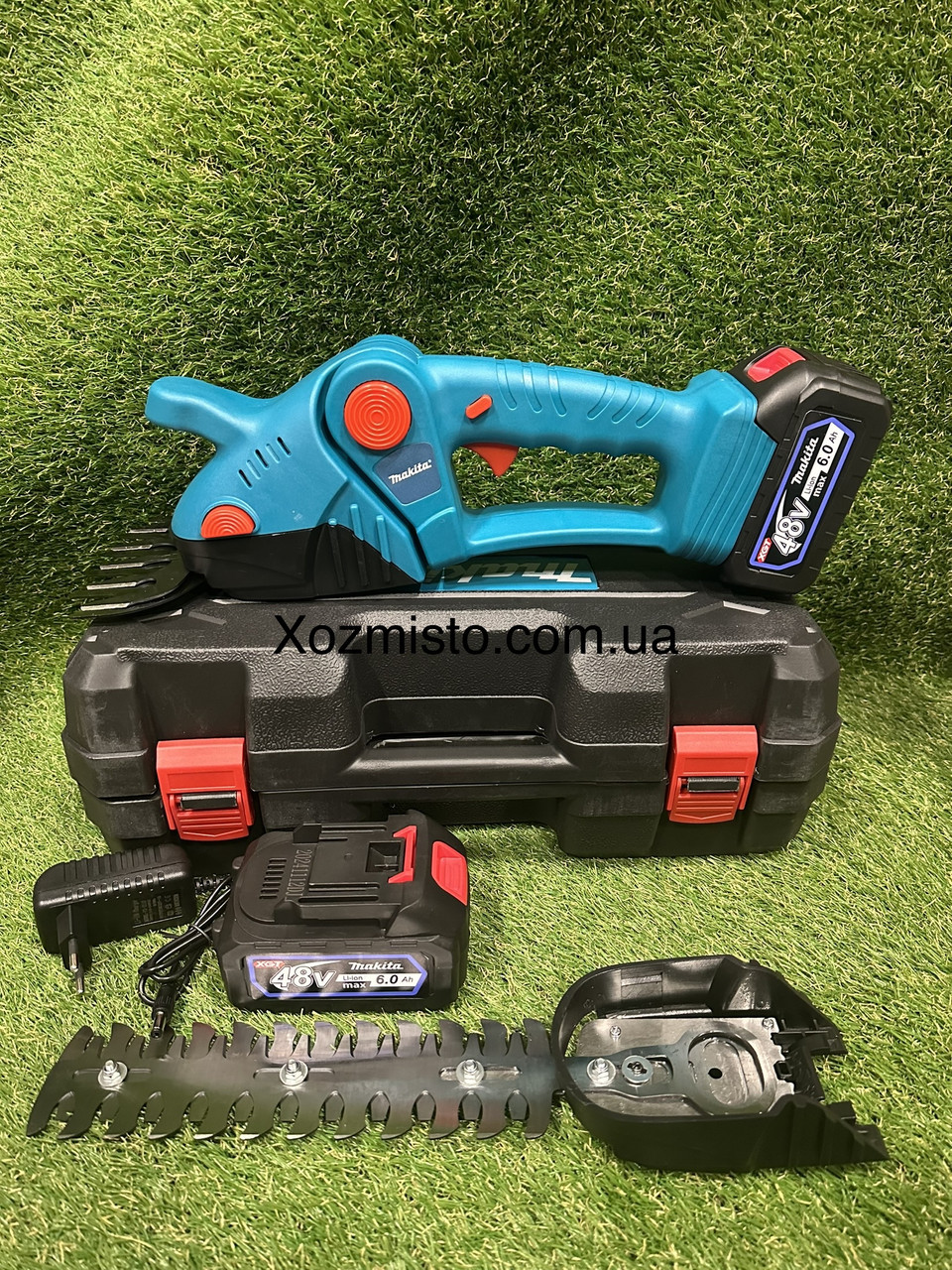 Акумуляторні ножиці-кущоріз Makita DUM111SYX (48V 6.0Ah), АКБ ножиці для трави Макіта