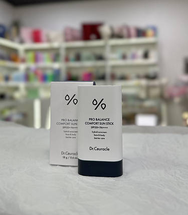 Сонцезахисний стик із пробіотиками для обличчя Dr. Ceuracle Pro Balance Comfort Sun Stick SPF50+ PA++++ 18г, фото 4