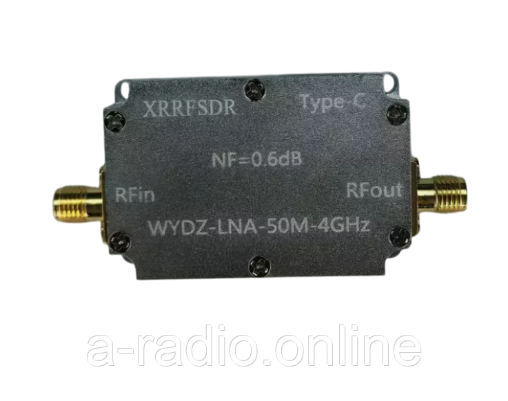 Широкополосний малошумний підсилювач XRRFSDR 50MHz - 4GHz