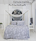 Комплект постільної білизни євро розмір Altinbasak ранфорс fortuna marble