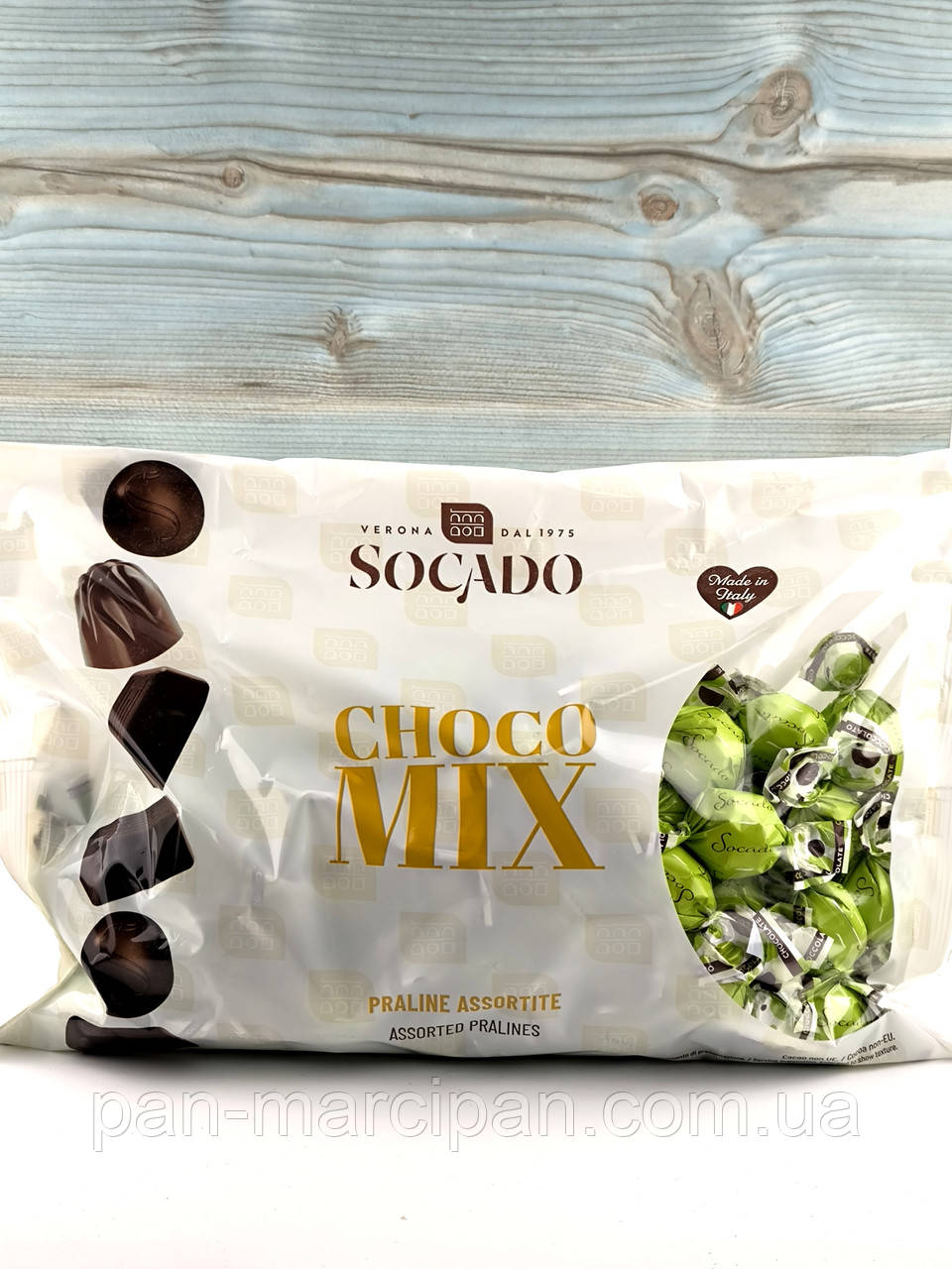 Шоколадні яйця з фісташковою начинкою Socado Pistachio 1кг, фото 1