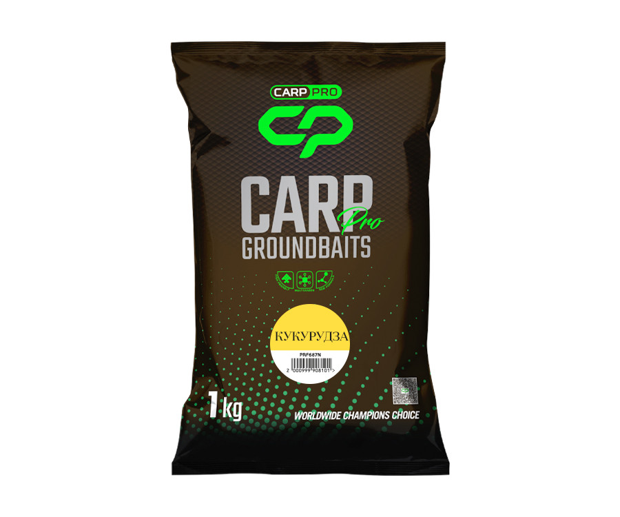 Прикормка Carp Pro Groundbaits Кукурудза 1кг (PRF687N), фото 1