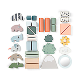 Конструктор Done by Deer дерев'яний блоковий на 34 деталі, фото 3