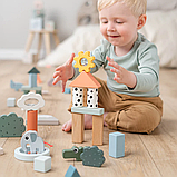 Конструктор Done by Deer дерев'яний блоковий на 34 деталі, фото 7