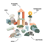 Конструктор Done by Deer дерев'яний блоковий на 34 деталі, фото 2