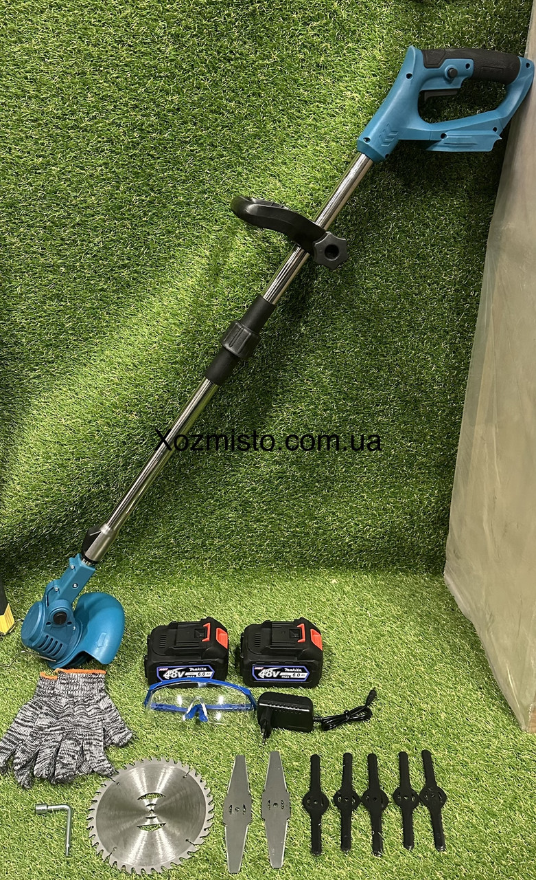 Акумуляторний тример Makita UR2000DWAE (48V, 6 AH) АКБ безщітковий тример Макіта