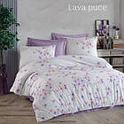 Комплект постільної білизни євро розмір Altinbasak ранфорс lave puce