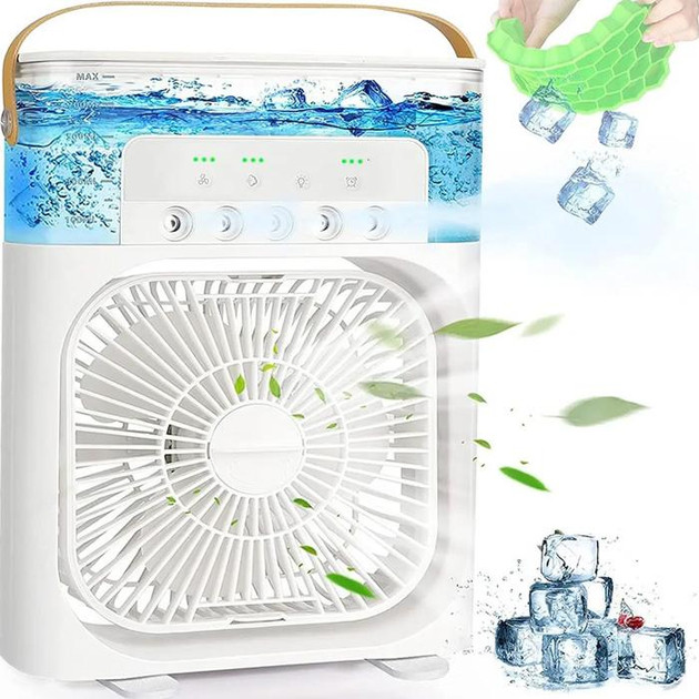 Мінівентилятор із контейнером для льоду Air Cooler Fan 9418