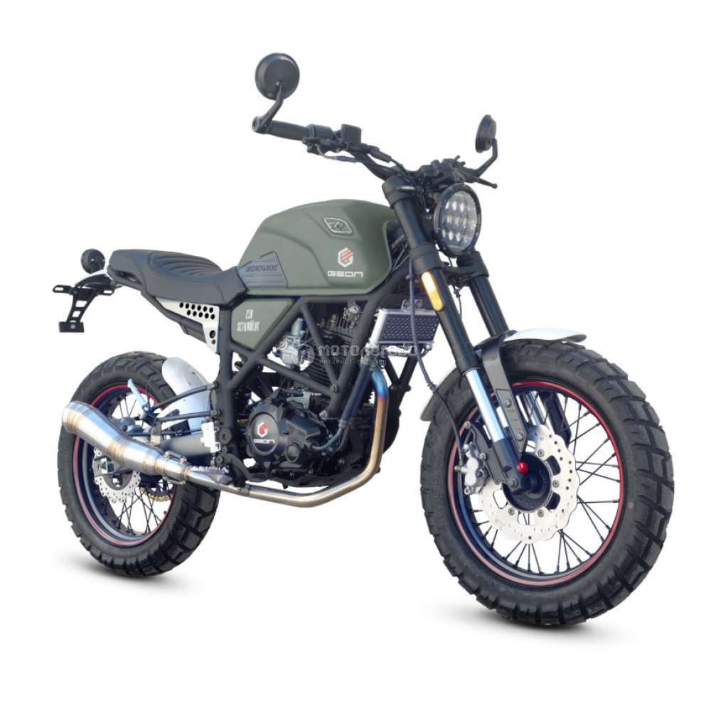 МОТОЦИКЛ Дорожній Geon Scrambler 250 4V Об'єм куб 223 см3 шинах 17'' та 17'' купити в інтернет-магазині