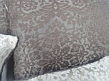 Комплект декоративних подушок Firanka Damask 36х30см 2шт, 32х22см 2шт, 32х26см 1шт коричневий з молочним (п_0771), фото 4