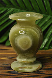 Ваза з натурального каменю онікс, 12 см (колір, як на фото)