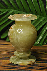 Ваза з натурального каменю онікс, 12 см (колір, як на фото)