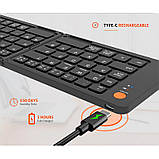 Клавіатура бездротова Meetion MT-BTK001, рожева, фото 7