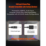 Колонки комп'ютерні Meetion SP2011 AUX, USB, RGB, чорні, фото 5