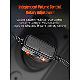 Колонки комп'ютерні Meetion SP2011 AUX, USB, RGB, чорні, фото 7