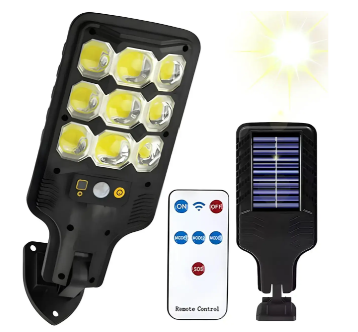 Ліхтар вуличний SOLAR COB HS 8037B 9953 на сонячній батареї, з пультом ДК, фото 1