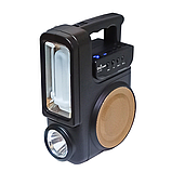 Зарядна станція CcLamp CL-830 із сонячною панеллю і Bluetooth колонкою 9118, чорна, фото 2