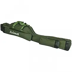 Якісний чохол Feima 1.35м 2 відділення напівжорсткий (2102), для вудилища з котушкою (темно-зелений)