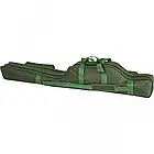Якісний чохол Feima 1.50м 2 відділення напівжорсткий (2102), для вудилища з котушкою (темно-зелений), фото 2