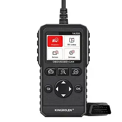 OBD2 KINGBOLEN YA200 — діагностика авто сканер для перевірки двигуна, зчитувач кодів несправностей