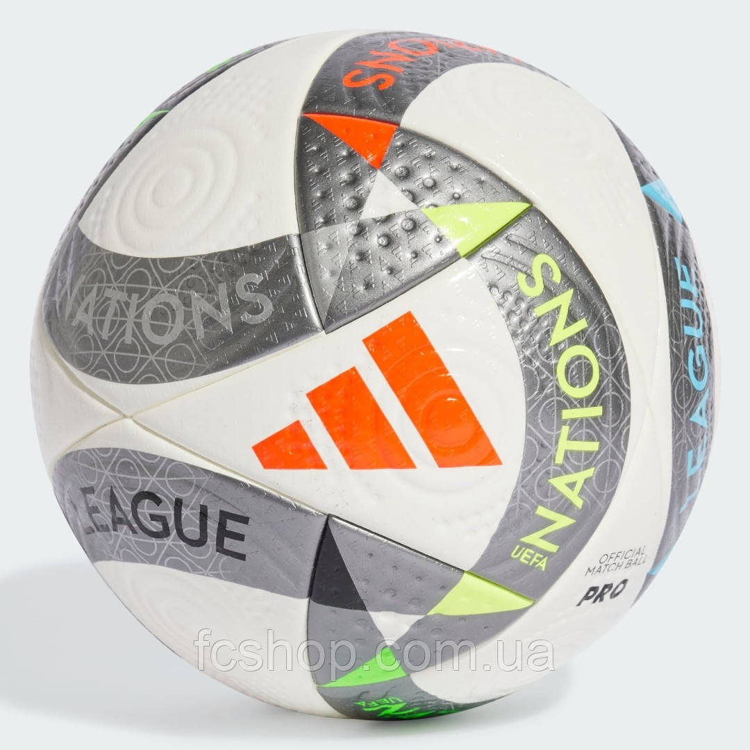 Футбольний м'яч adidas UEFA Nations League 2024 Pro IS7441, Білий, Розмір (EU) — 5