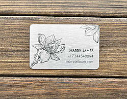 Металева візитка 3