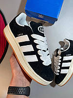 Жіночі кросівки Adidas Campus / Адідас Кампус / Кампуси / Чорні / Класичні