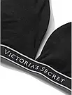 Комплект Білизни Victoria's Secret Cotton Wireless Lounge Топ-бралет і трусики-стрінги, Чорний, фото 4