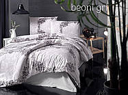 Комплект постільної білизни євро розмір Altinbasak ранфорс beoni gri