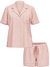Піжама із шортами Victoria's Secret Modal Soft Short Pajama Set, Модал, Рожева з сердечками, фото 3