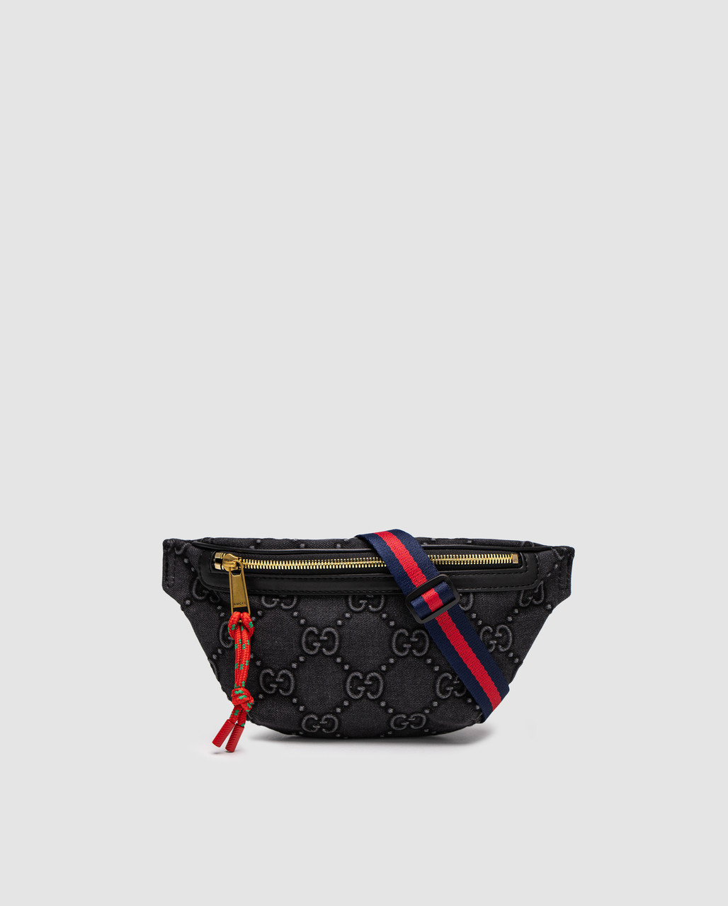 🦁 Gucci GG Denim Belt Bag Black