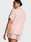 Піжама із шортами Victoria's Secret Modal Soft Short Pajama Set, Модал, Рожева з сердечками, фото 2