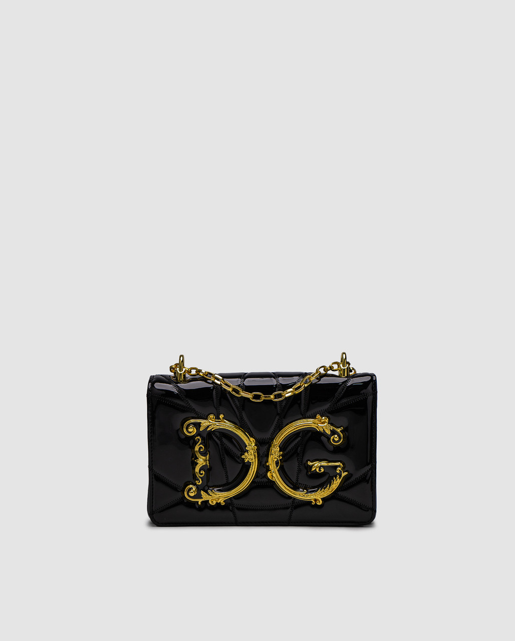 💎 Dolce&Gabbana Nappa leather DG Girls Black, фото 1