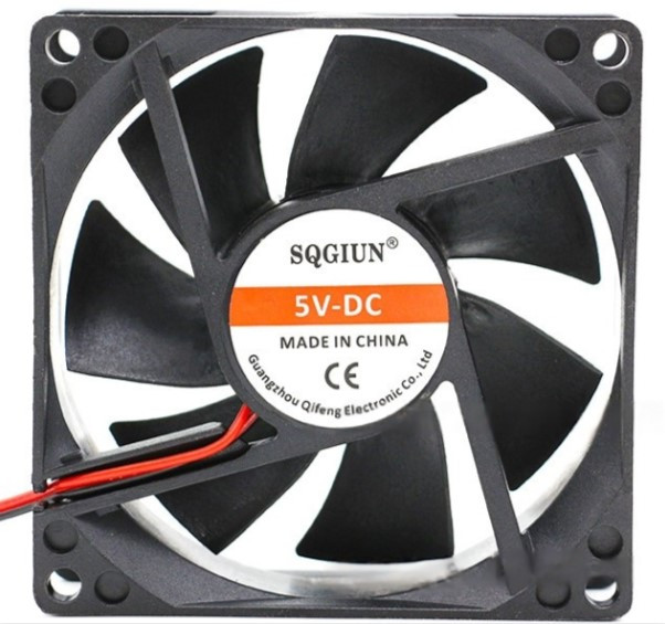 Вентилятор кулер 8025 5В 2300 об./хв. 1.3Вт 80x80x25 мм 2 дроти