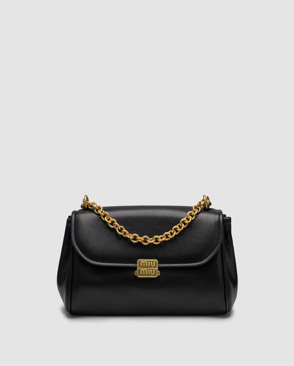 💎 Miu Miu Nappa Shoulder Bag Black, фото 1