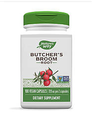 Іґліца шипувата, Butcher's Broom, Nature's Way, корінь, 720 мг, 100 кап.
