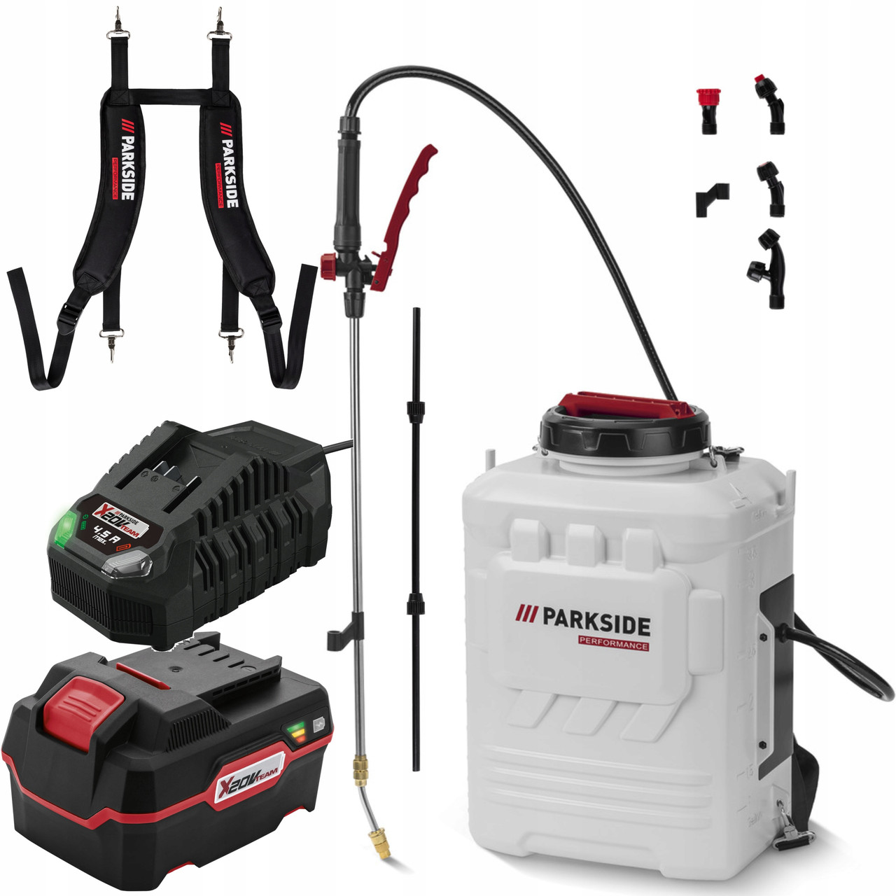 Акумуляторний оприскувач ранцевий PARKSIDE PERFORMANCE PRDSP 20-Li C2 16л + Акумулятор 4ah, фото 1